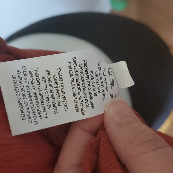 Burnt orange boho sleeveless blouse - Size small - Picture 6 of 6